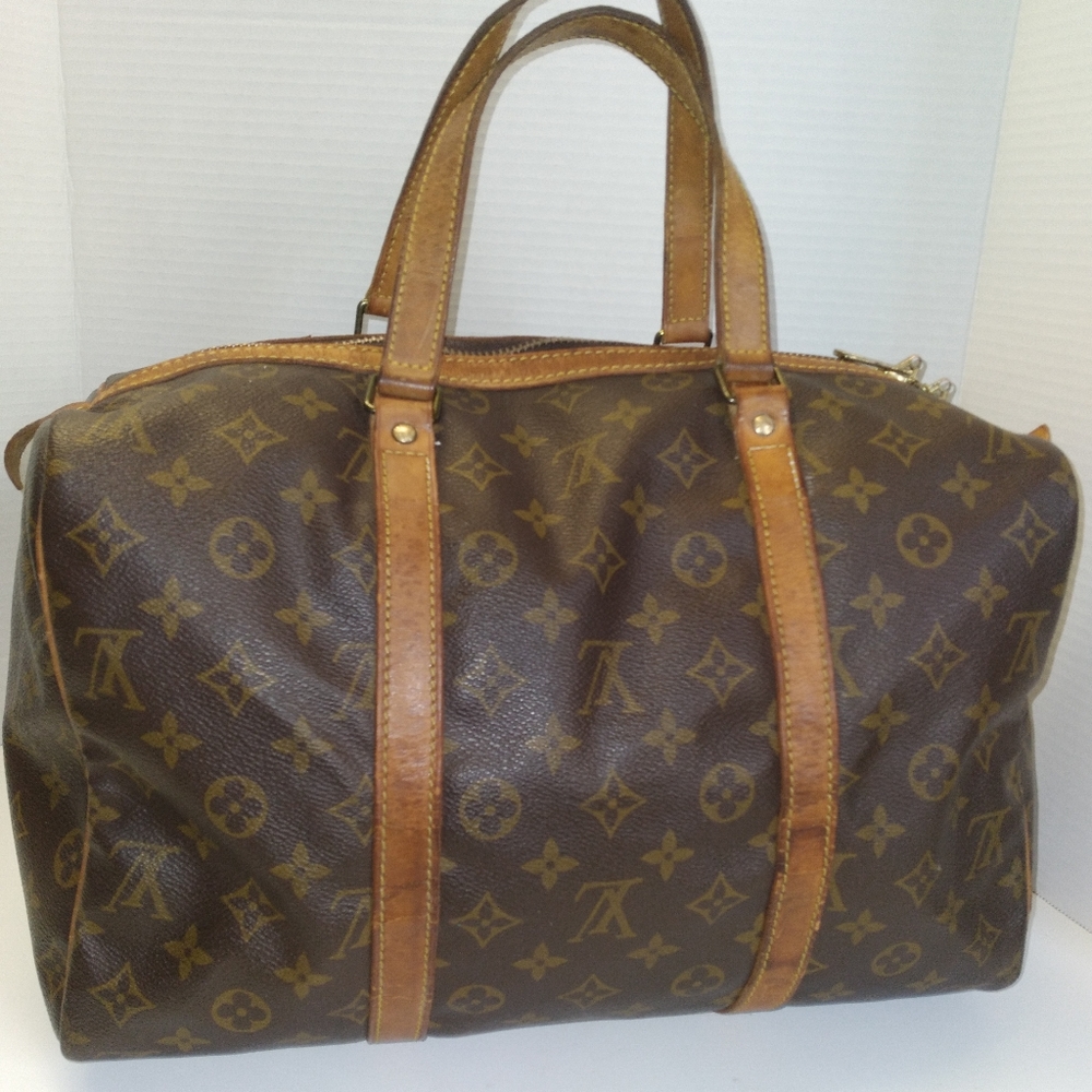 🎁Authentic Louis Vuitton Vintage travel Monogram Satchel Sax Boston 35 bag